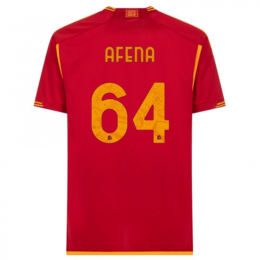 Enfant Maillot Felix Afena-Gyan #64 Rouge Tenues Domicile 2023/24 T-Shirt Belgique