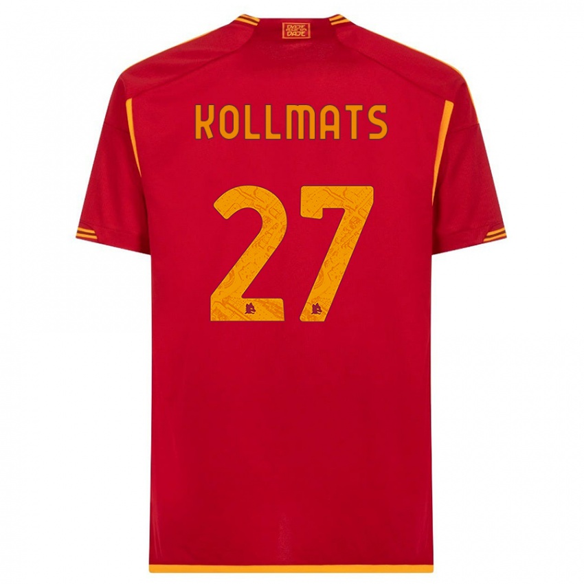 Kinder Beata Kollmats #27 Rot Heimtrikot Trikot 2023/24 T-Shirt Belgien