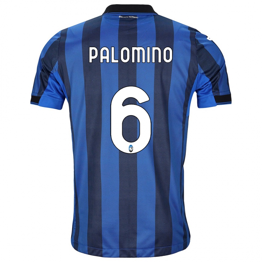 Enfant Maillot José Luis Palomino #6 Noir Bleu Tenues Domicile 2023/24 T-Shirt Belgique