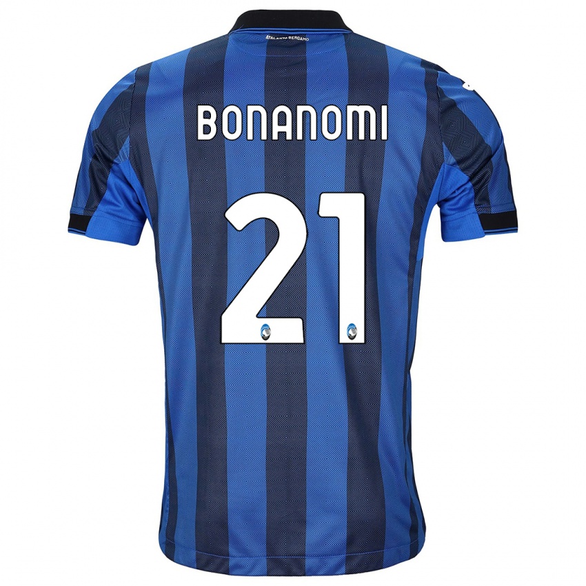 Kinderen Andrea Bonanomi #21 Zwart Blauw Thuisshirt Thuistenue 2023/24 T-Shirt België