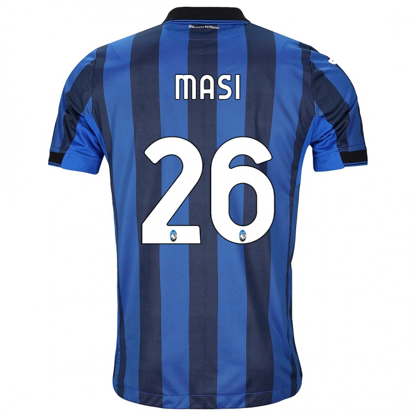 Kinder Alberto Masi #26 Schwarz Blau Heimtrikot Trikot 2023/24 T-Shirt Belgien