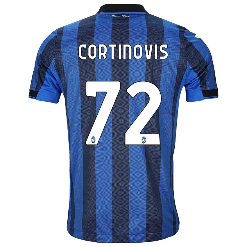 Kinderen Alessandro Cortinovis #72 Zwart Blauw Thuisshirt Thuistenue 2023/24 T-Shirt België