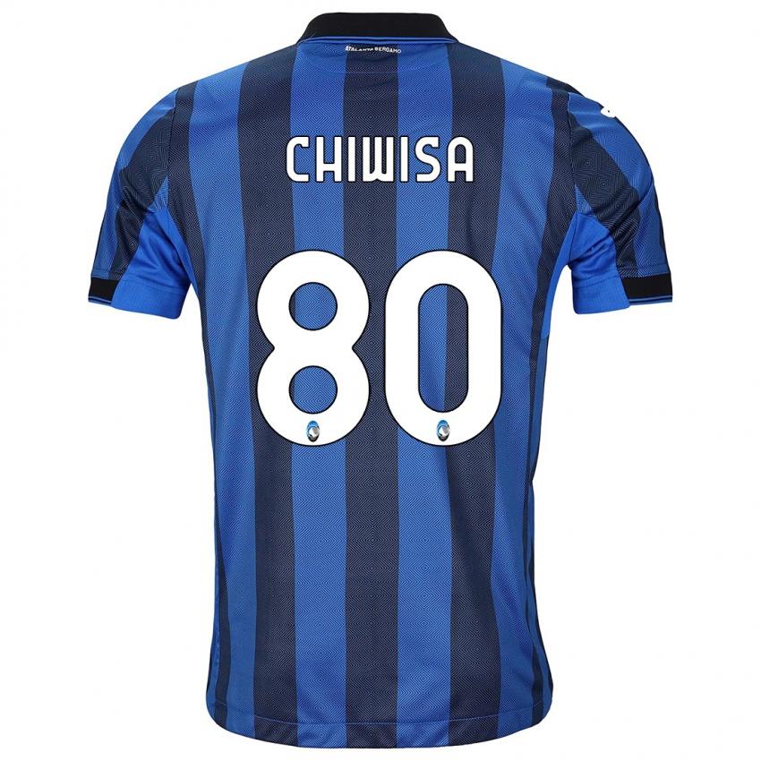 Kinder Mannah Chiwisa #80 Schwarz Blau Heimtrikot Trikot 2023/24 T-Shirt Belgien