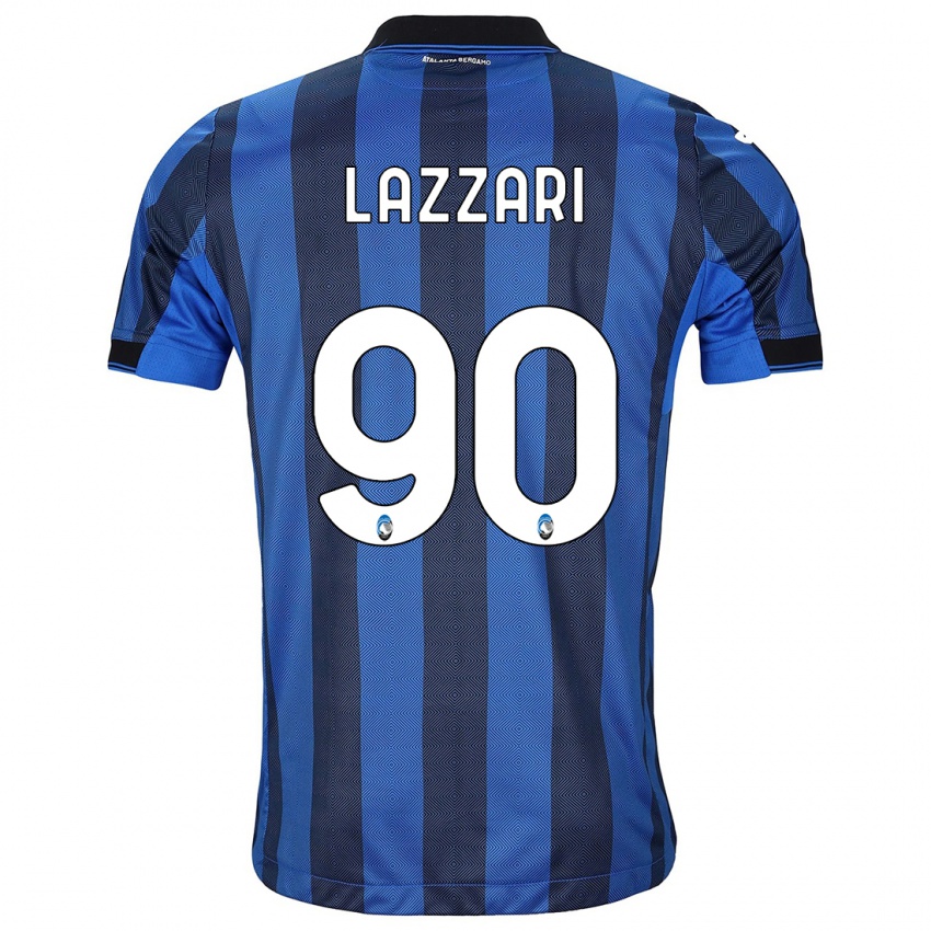 Kinderen Ilaria Lazzari #90 Zwart Blauw Thuisshirt Thuistenue 2023/24 T-Shirt België
