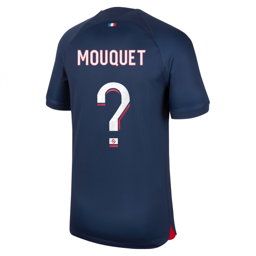 Kinder Louis Mouquet #0 Blau Rot Heimtrikot Trikot 2023/24 T-Shirt Belgien