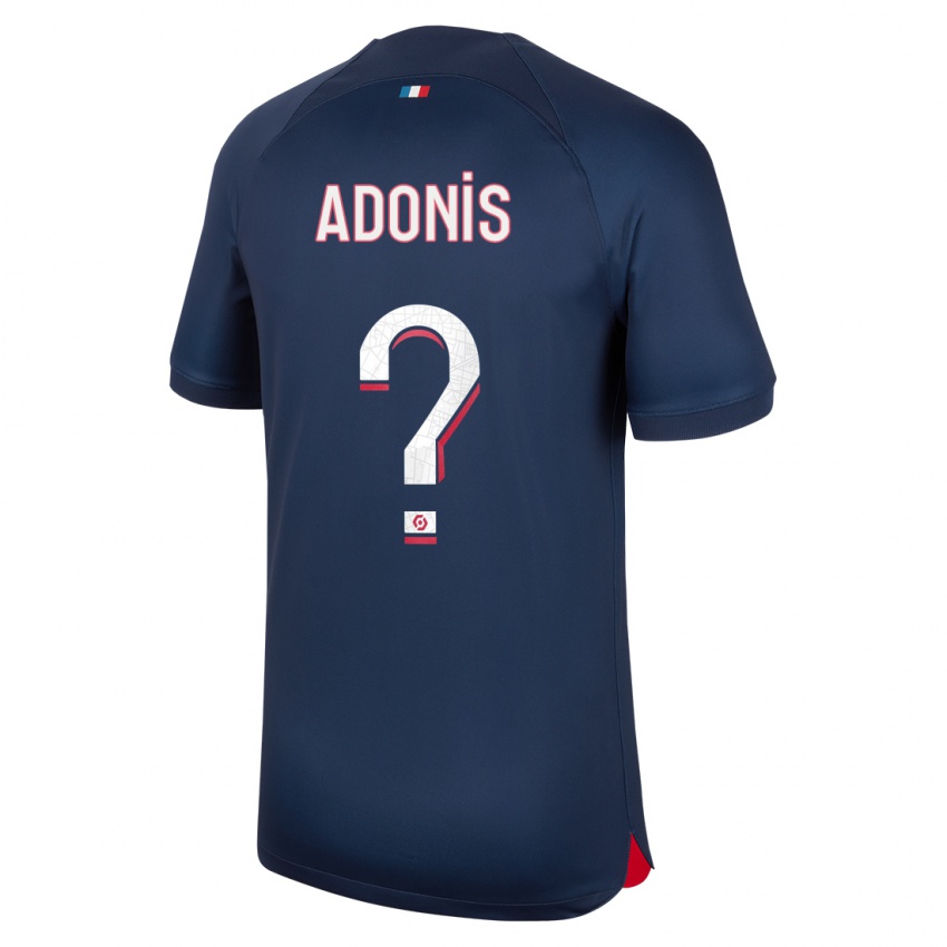 Kinderen Erwan Adonis #0 Blauw Rood Thuisshirt Thuistenue 2023/24 T-Shirt België