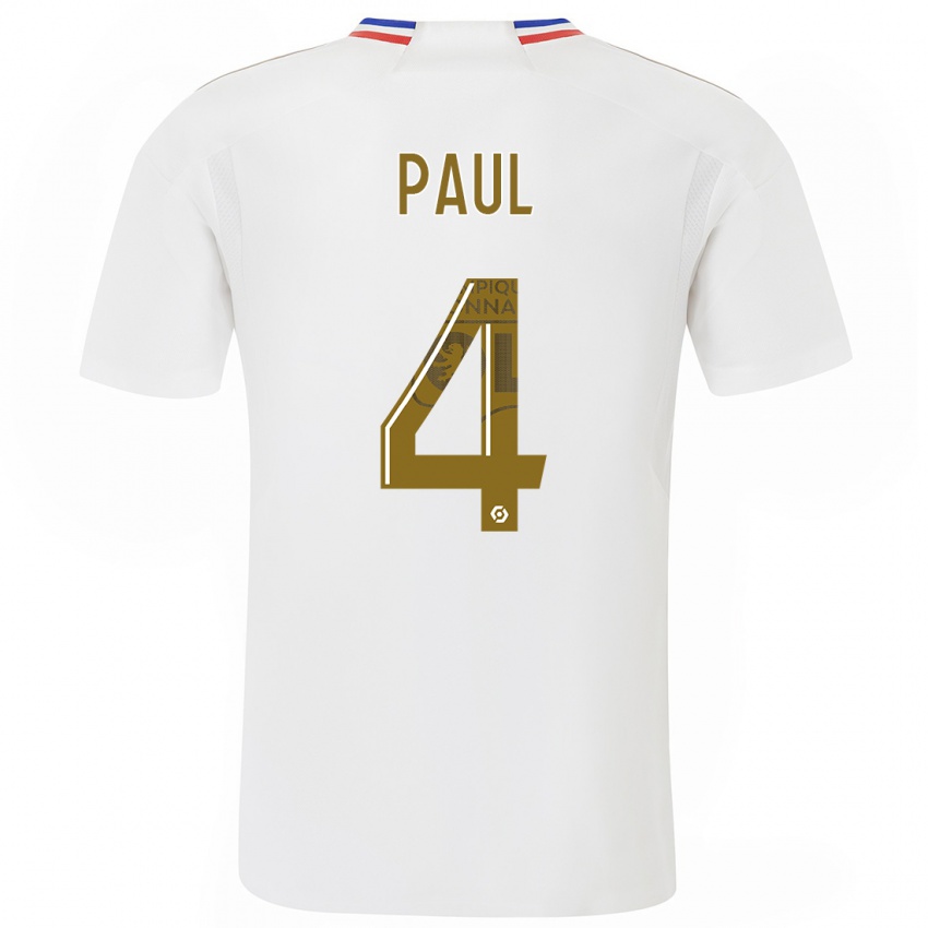 Kinderen Paul Akouokou #0 Wit Thuisshirt Thuistenue 2023/24 T-Shirt België