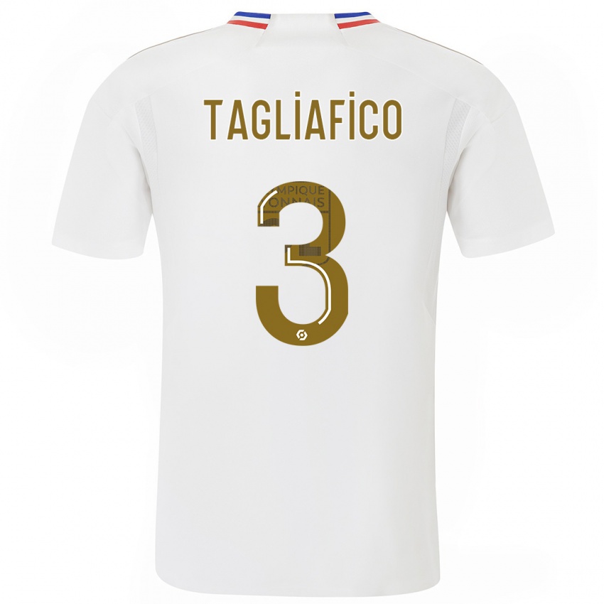 Kinderen Nicolas Tagliafico #3 Wit Thuisshirt Thuistenue 2023/24 T-Shirt België