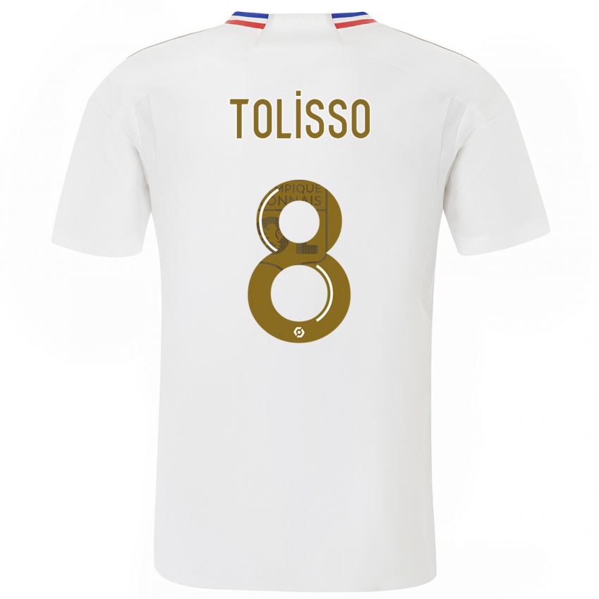 Kinder Corentin Tolisso #8 Weiß Heimtrikot Trikot 2023/24 T-Shirt Belgien