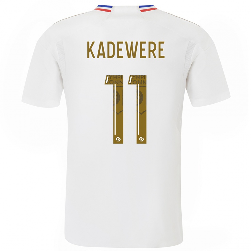 Kinderen Tino Kadewere #11 Wit Thuisshirt Thuistenue 2023/24 T-Shirt België