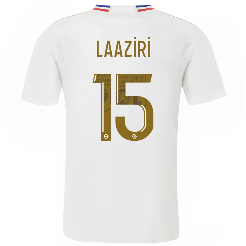Enfant Maillot Achraf Laaziri #15 Blanc Tenues Domicile 2023/24 T-Shirt Belgique