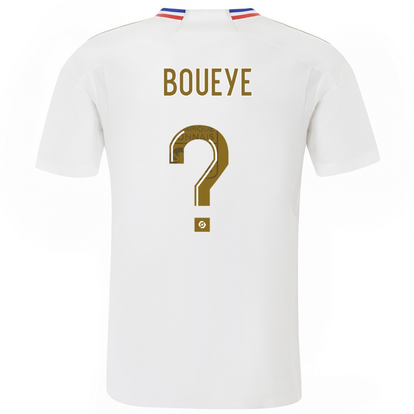 Kinder Philippe Boueye #0 Weiß Heimtrikot Trikot 2023/24 T-Shirt Belgien