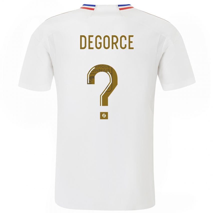 Kinder Gwendal Degorce #0 Weiß Heimtrikot Trikot 2023/24 T-Shirt Belgien