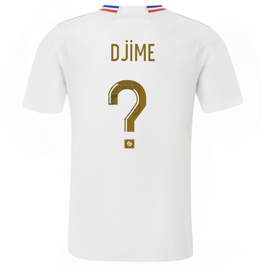 Enfant Maillot Ahmed Djime #0 Blanc Tenues Domicile 2023/24 T-Shirt Belgique