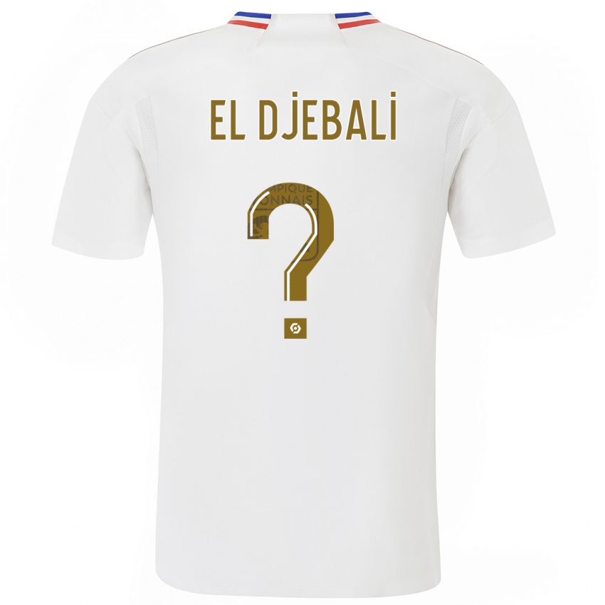 Kinder Chaim El Djebali #0 Weiß Heimtrikot Trikot 2023/24 T-Shirt Belgien
