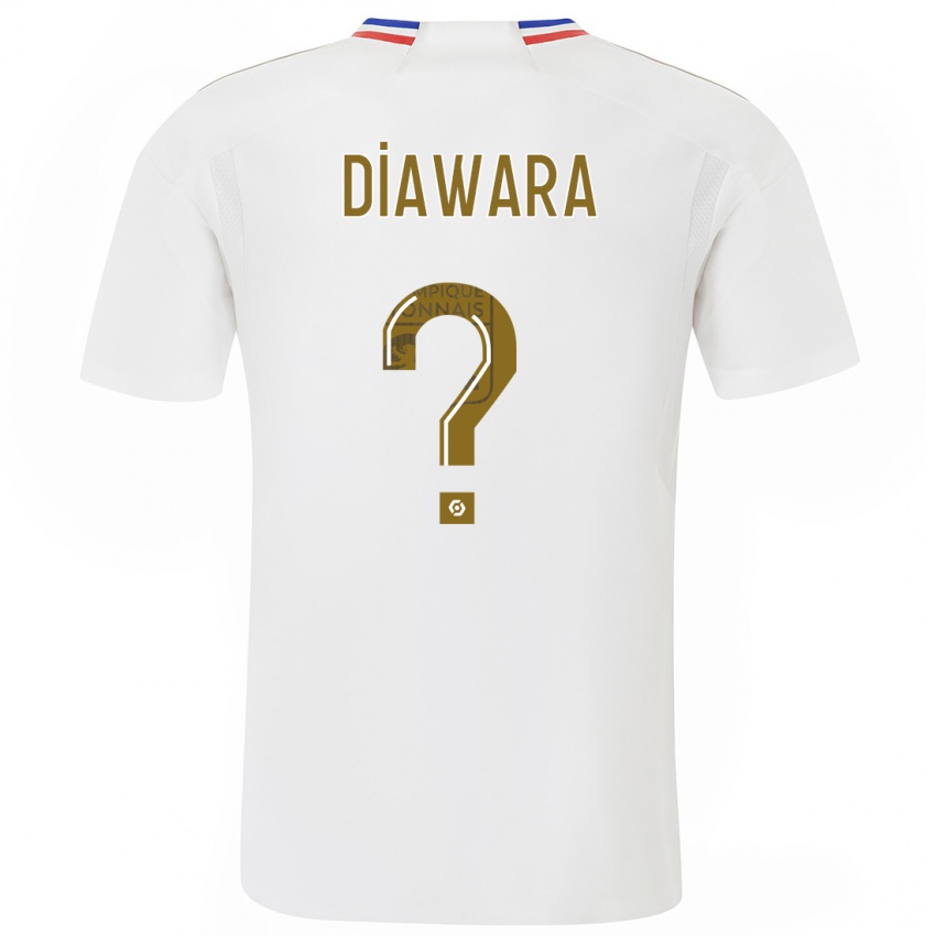 Kinder Mahamadou Diawara #0 Weiß Heimtrikot Trikot 2023/24 T-Shirt Belgien