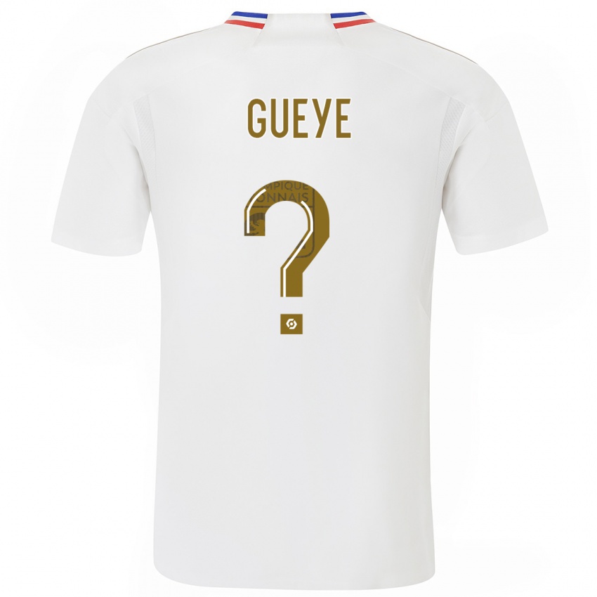 Kinderen Thiema Gueye #0 Wit Thuisshirt Thuistenue 2023/24 T-Shirt België