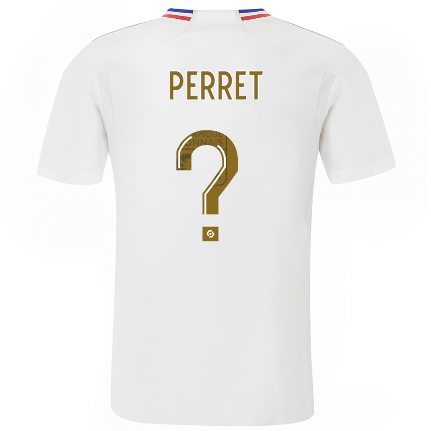 Kinder Romain Perret #0 Weiß Heimtrikot Trikot 2023/24 T-Shirt Belgien