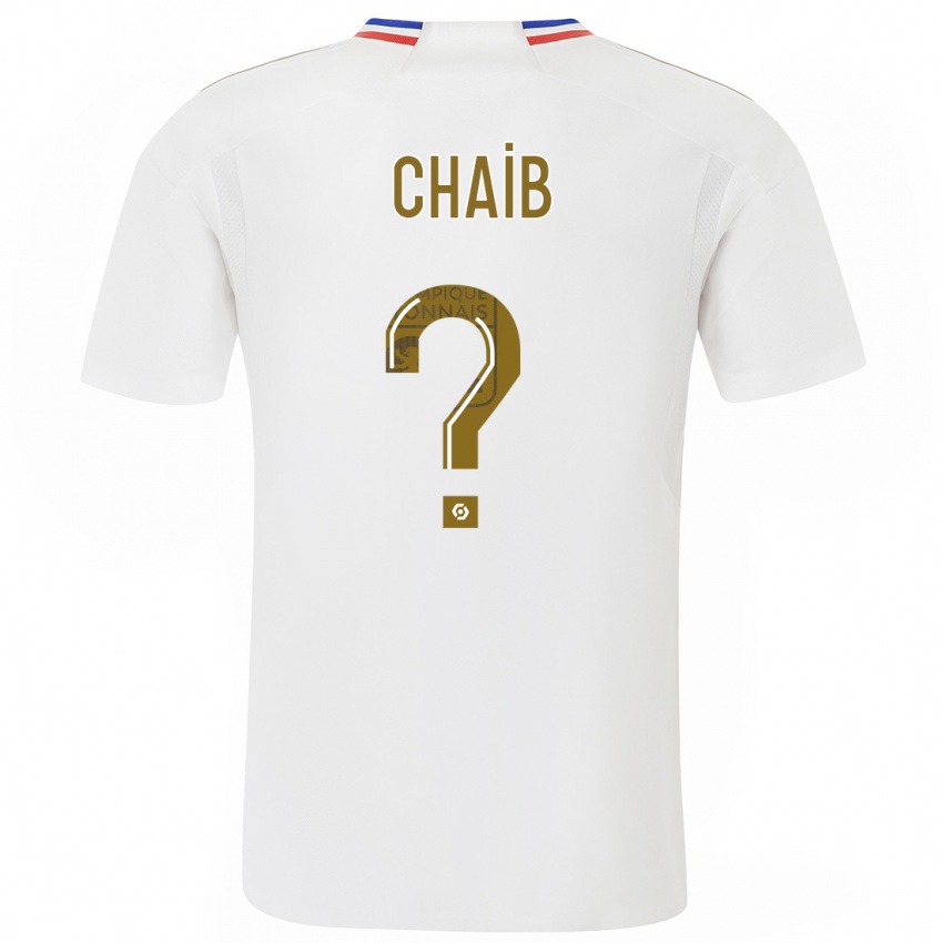 Kinderen Yacine Chaib #0 Wit Thuisshirt Thuistenue 2023/24 T-Shirt België