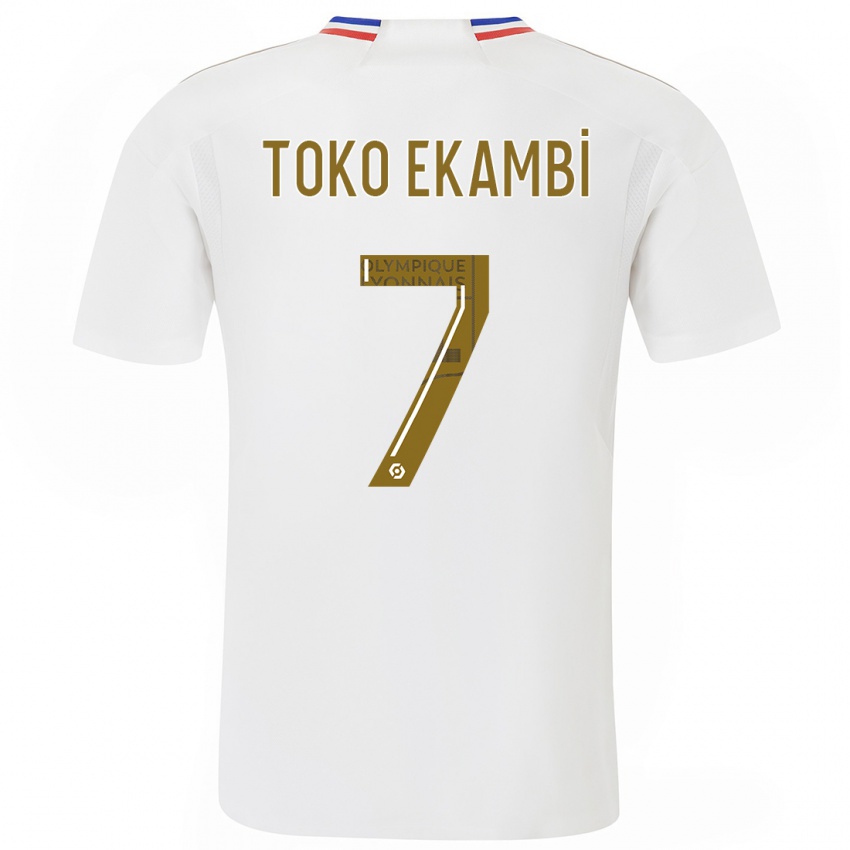 Kinder Karl Toko Ekambi #7 Weiß Heimtrikot Trikot 2023/24 T-Shirt Belgien