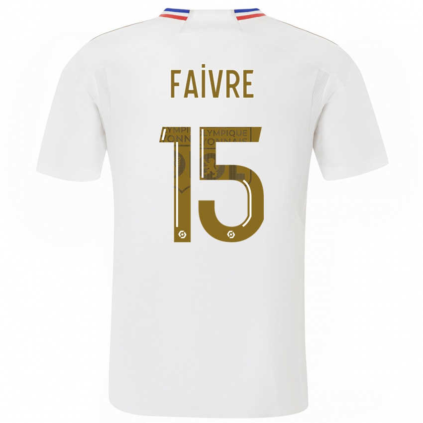 Kinder Romain Faivre #15 Weiß Heimtrikot Trikot 2023/24 T-Shirt Belgien