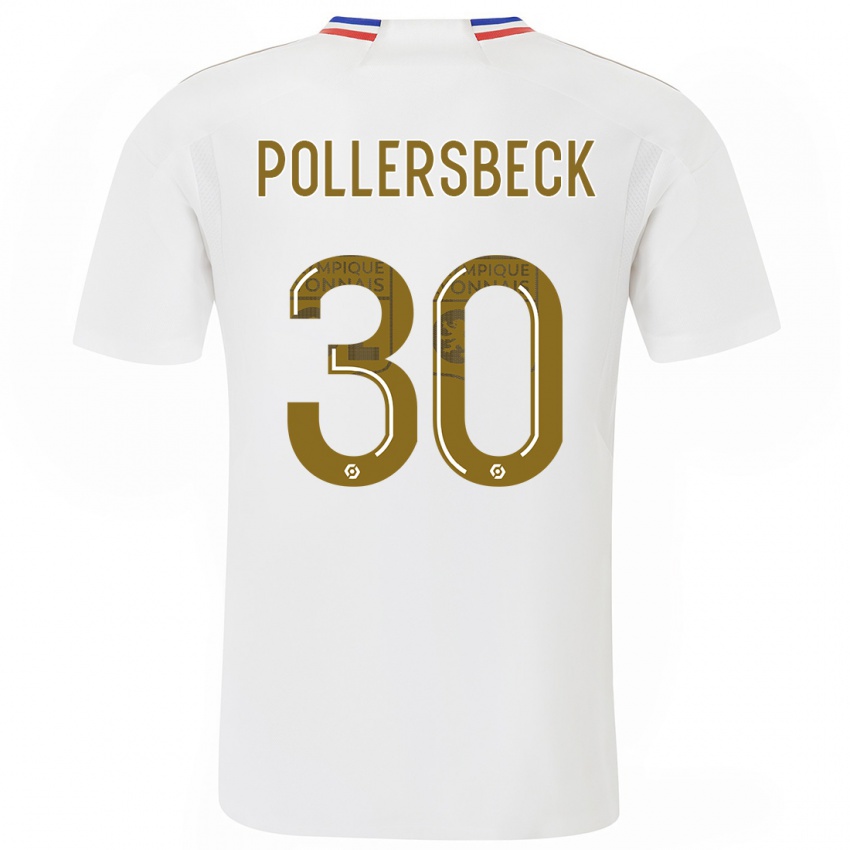 Kinder Julian Pollersbeck #30 Weiß Heimtrikot Trikot 2023/24 T-Shirt Belgien