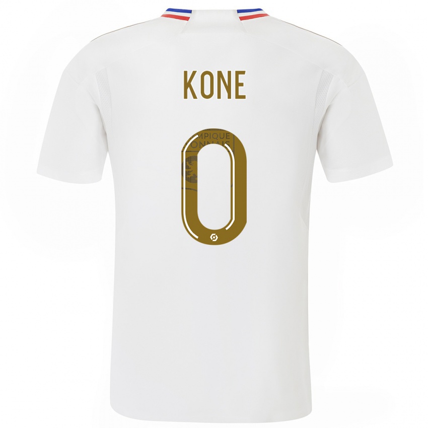Enfant Maillot Youssouf Kone #0 Blanc Tenues Domicile 2023/24 T-Shirt Belgique