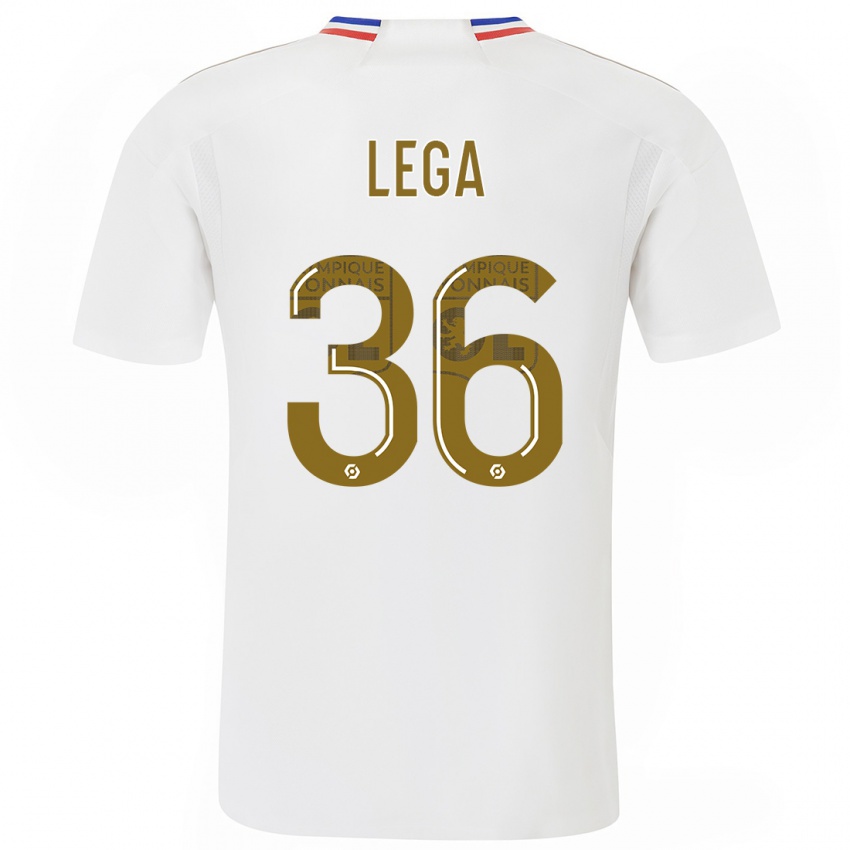 Kinderen Sekou Lega #36 Wit Thuisshirt Thuistenue 2023/24 T-Shirt België