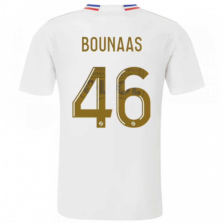 Kinder Idris Bounaas #46 Weiß Heimtrikot Trikot 2023/24 T-Shirt Belgien
