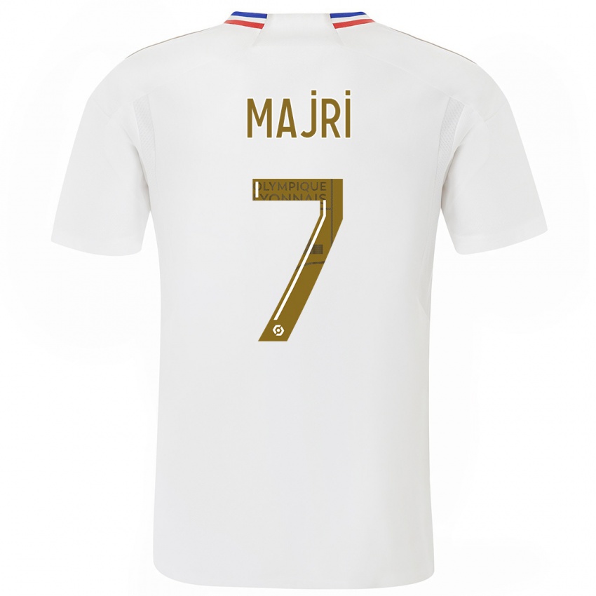 Enfant Maillot Amel Majri #7 Blanc Tenues Domicile 2023/24 T-Shirt Belgique
