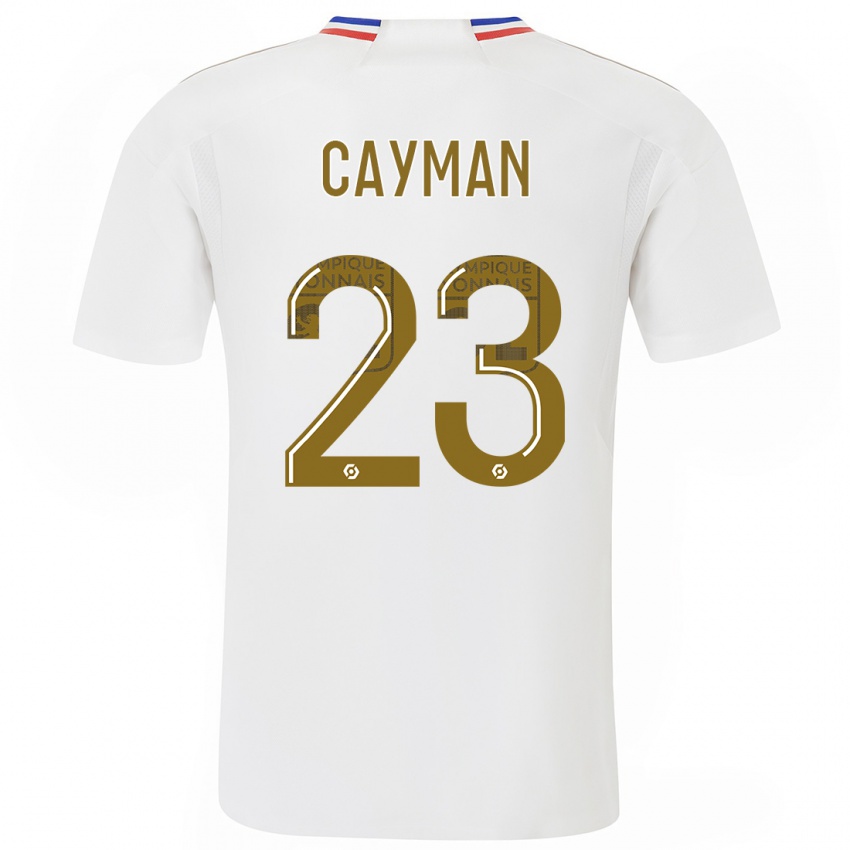 Kinderen Janice Cayman #23 Wit Thuisshirt Thuistenue 2023/24 T-Shirt België