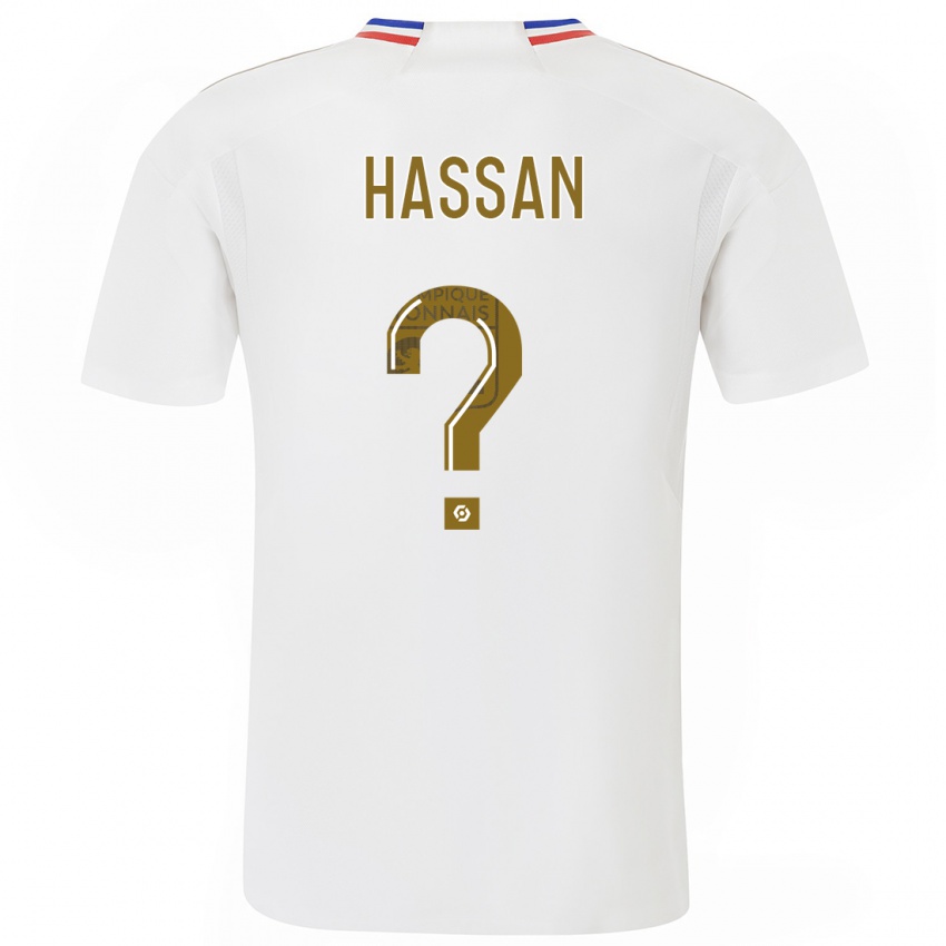 Enfant Maillot Ali Hassan #0 Blanc Tenues Domicile 2023/24 T-Shirt Belgique