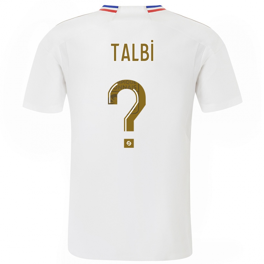 Kinderen Ryad Talbi #0 Wit Thuisshirt Thuistenue 2023/24 T-Shirt België