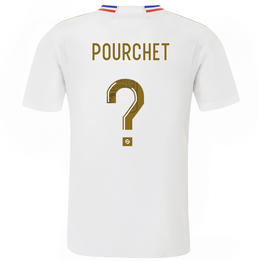Kinder Esteban Pourchet #0 Weiß Heimtrikot Trikot 2023/24 T-Shirt Belgien