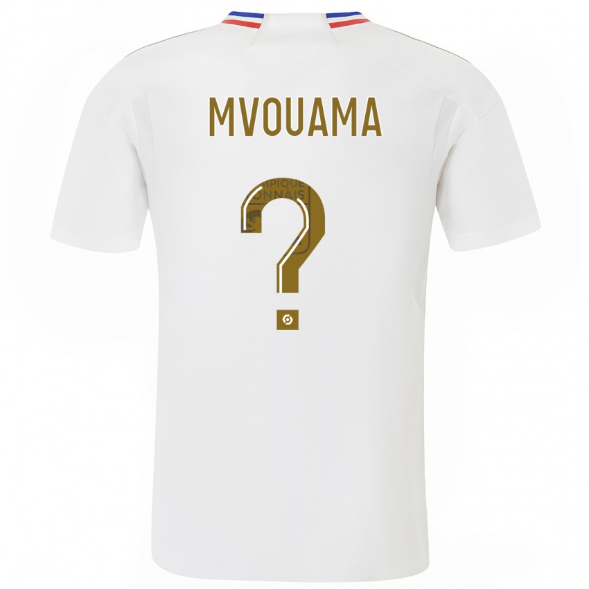 Kinder Olivier Mvouama #0 Weiß Heimtrikot Trikot 2023/24 T-Shirt Belgien