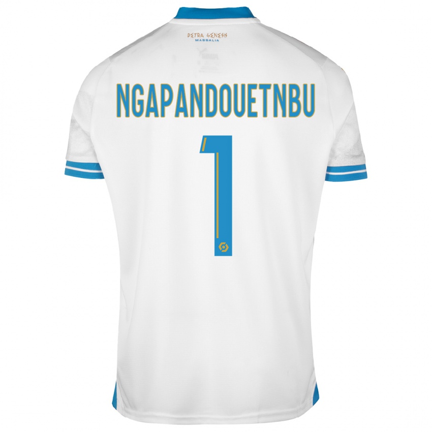 Enfant Maillot Simon Ngapandouetnbu #1 Blanc Tenues Domicile 2023/24 T-Shirt Belgique