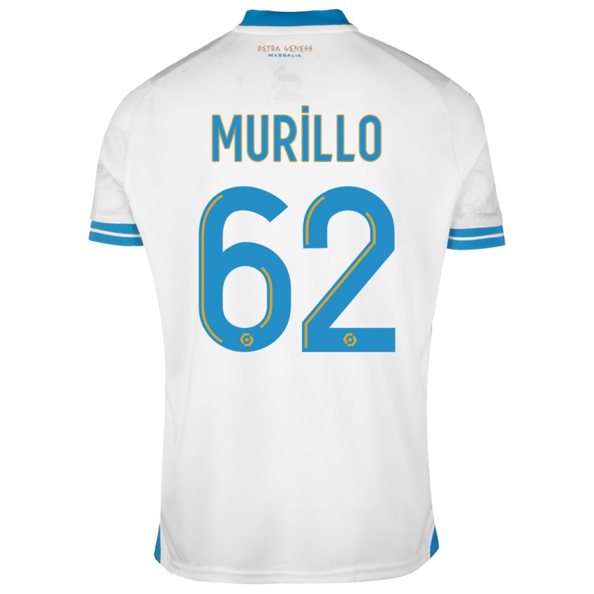 Enfant Maillot Amir Murillo #62 Blanc Tenues Domicile 2023/24 T-Shirt Belgique