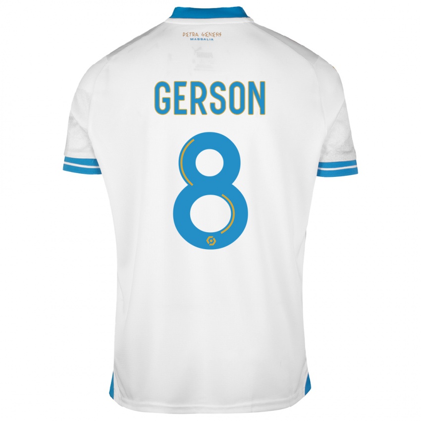 Kinderen Gerson #8 Wit Thuisshirt Thuistenue 2023/24 T-Shirt België