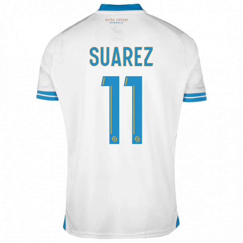 Enfant Maillot Luis Suarez #11 Blanc Tenues Domicile 2023/24 T-Shirt Belgique