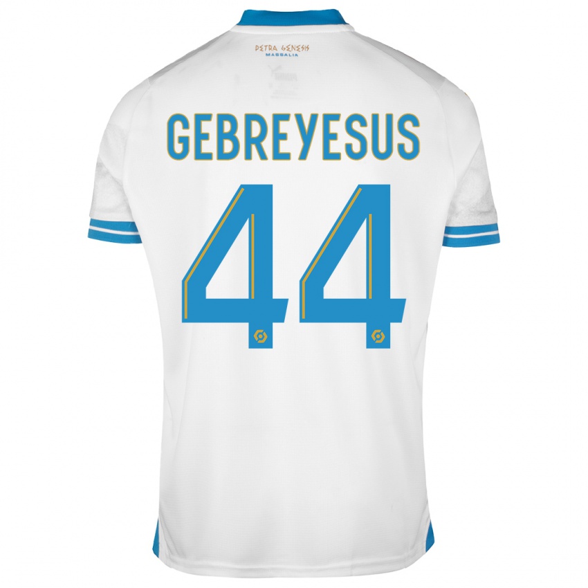 Kinderen Esey Gebreyesus #44 Wit Thuisshirt Thuistenue 2023/24 T-Shirt België