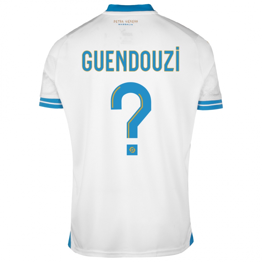 Kinderen Milan Guendouzi #0 Wit Thuisshirt Thuistenue 2023/24 T-Shirt België