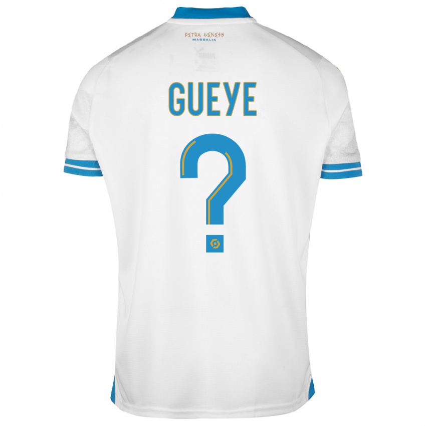 Kinder Daouda Gueye #0 Weiß Heimtrikot Trikot 2023/24 T-Shirt Belgien