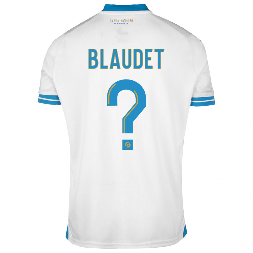 Kinderen David Blaudet #0 Wit Thuisshirt Thuistenue 2023/24 T-Shirt België