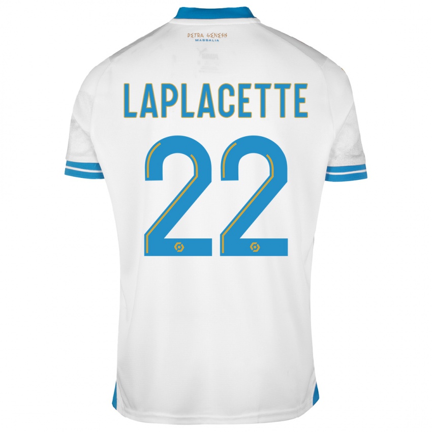 Enfant Maillot Tess Laplacette #22 Blanc Tenues Domicile 2023/24 T-Shirt Belgique