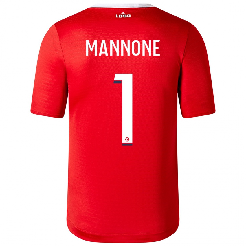 Enfant Maillot Vito Mannone #1 Rouge Tenues Domicile 2023/24 T-Shirt Belgique