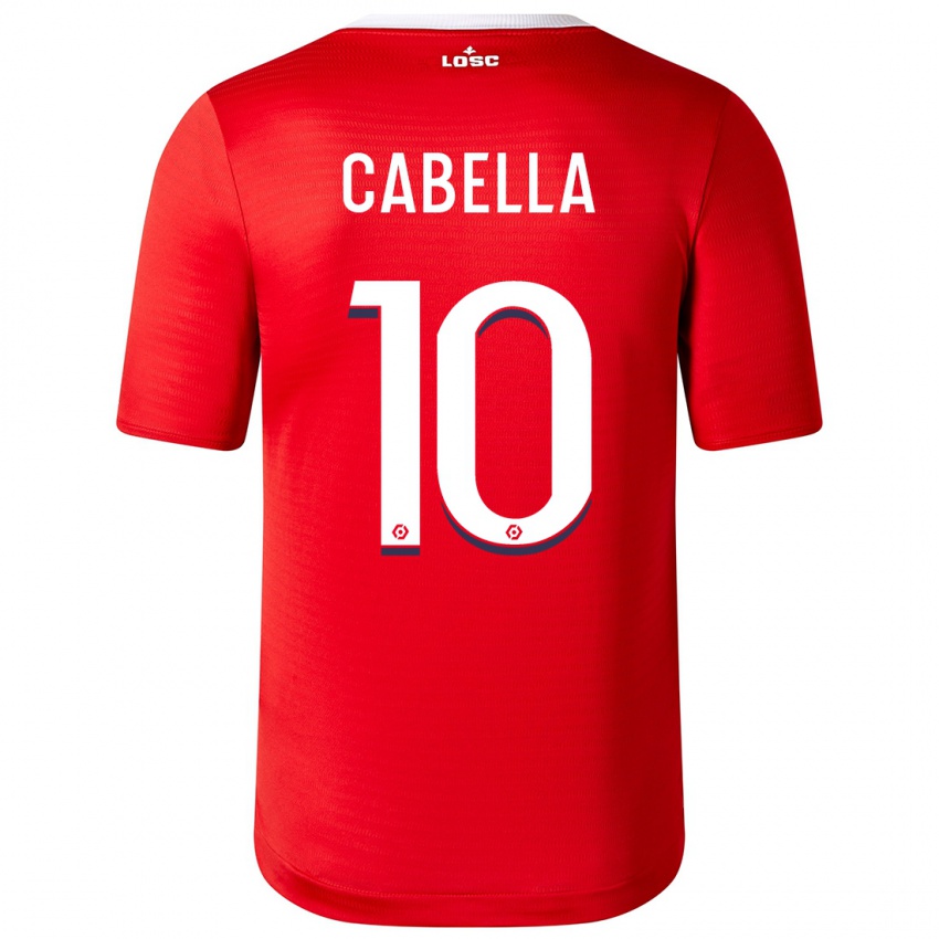 Enfant Maillot Rémy Cabella #10 Rouge Tenues Domicile 2023/24 T-Shirt Belgique