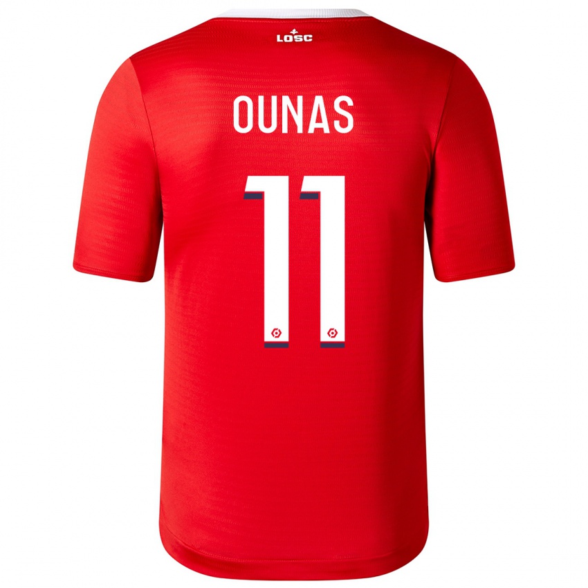Enfant Maillot Adam Ounas #11 Rouge Tenues Domicile 2023/24 T-Shirt Belgique