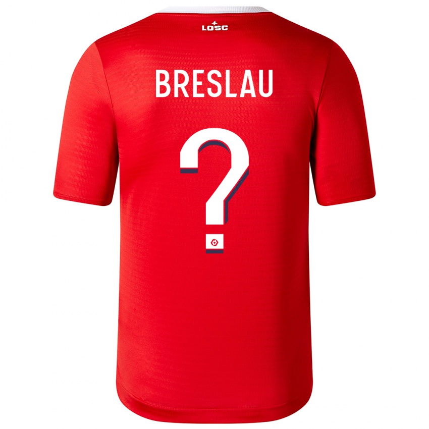 Kinder Jessy Breslau #0 Rot Heimtrikot Trikot 2023/24 T-Shirt Belgien