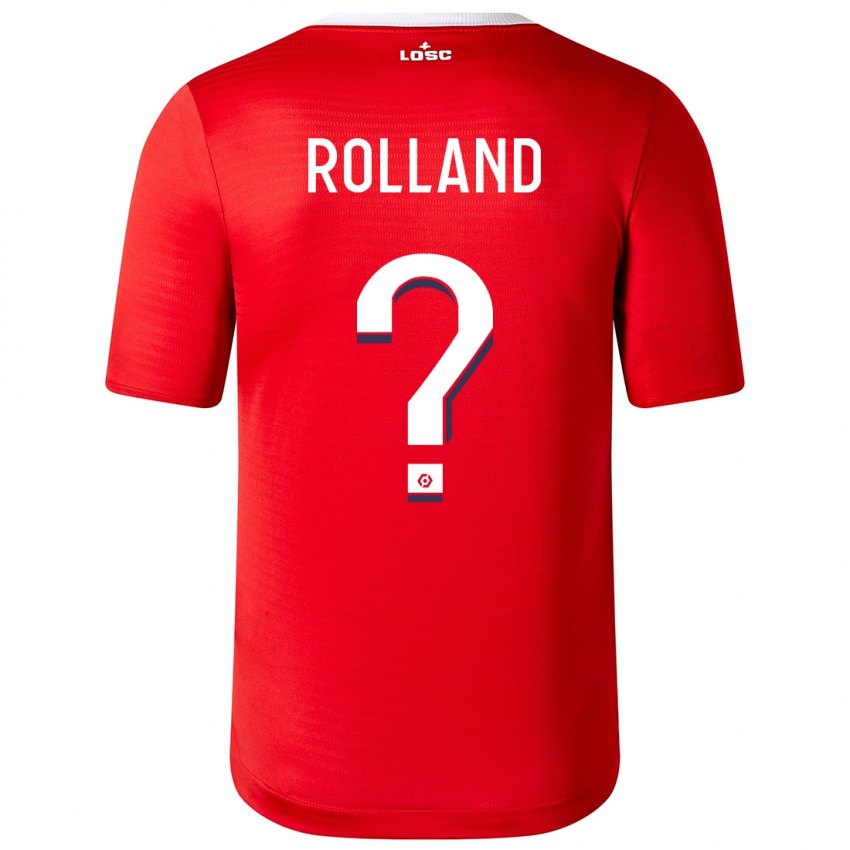 Enfant Maillot Baptiste Rolland #0 Rouge Tenues Domicile 2023/24 T-Shirt Belgique