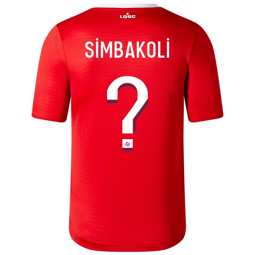 Enfant Maillot Mamadou Simbakoli #0 Rouge Tenues Domicile 2023/24 T-Shirt Belgique